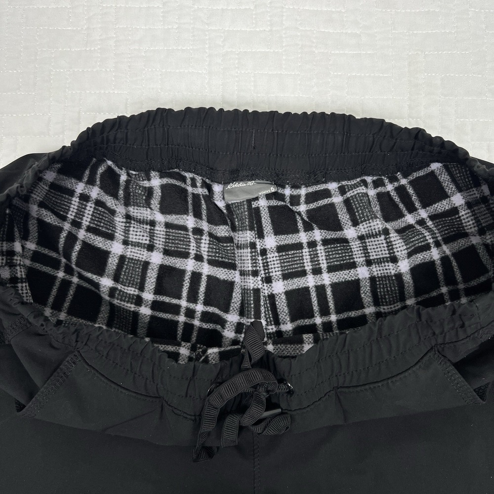 Eddie Bauer Women's Pants Size 6 Pull-On Drawstring Fleece-Lined Jogger - Picture 3 of 11